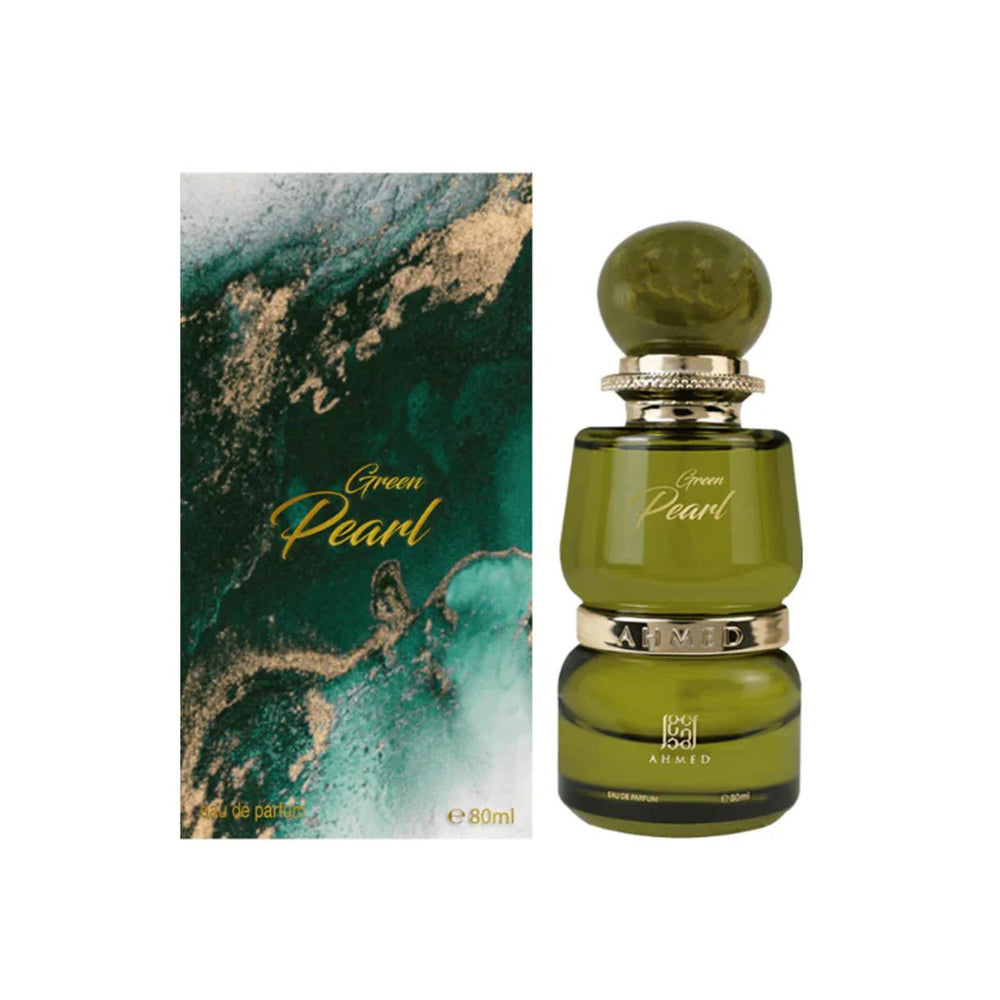 Ahmed Al Maghribi Green Pearl Eau De Parfum For Unisex 80ml - Aroma Shimmers Enterprises