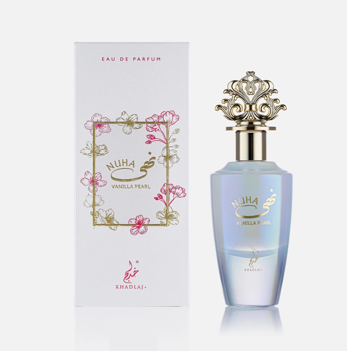 Khadlaj Nuha Vanilla Pearl 85 ML EDP For Women - Aroma Shimmers Enterprises