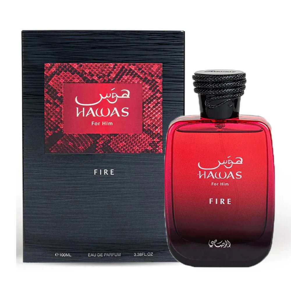Rasasi Hawas Fire Eau De Parfum For Unisex 100ml - Aroma Shimmers Enterprises