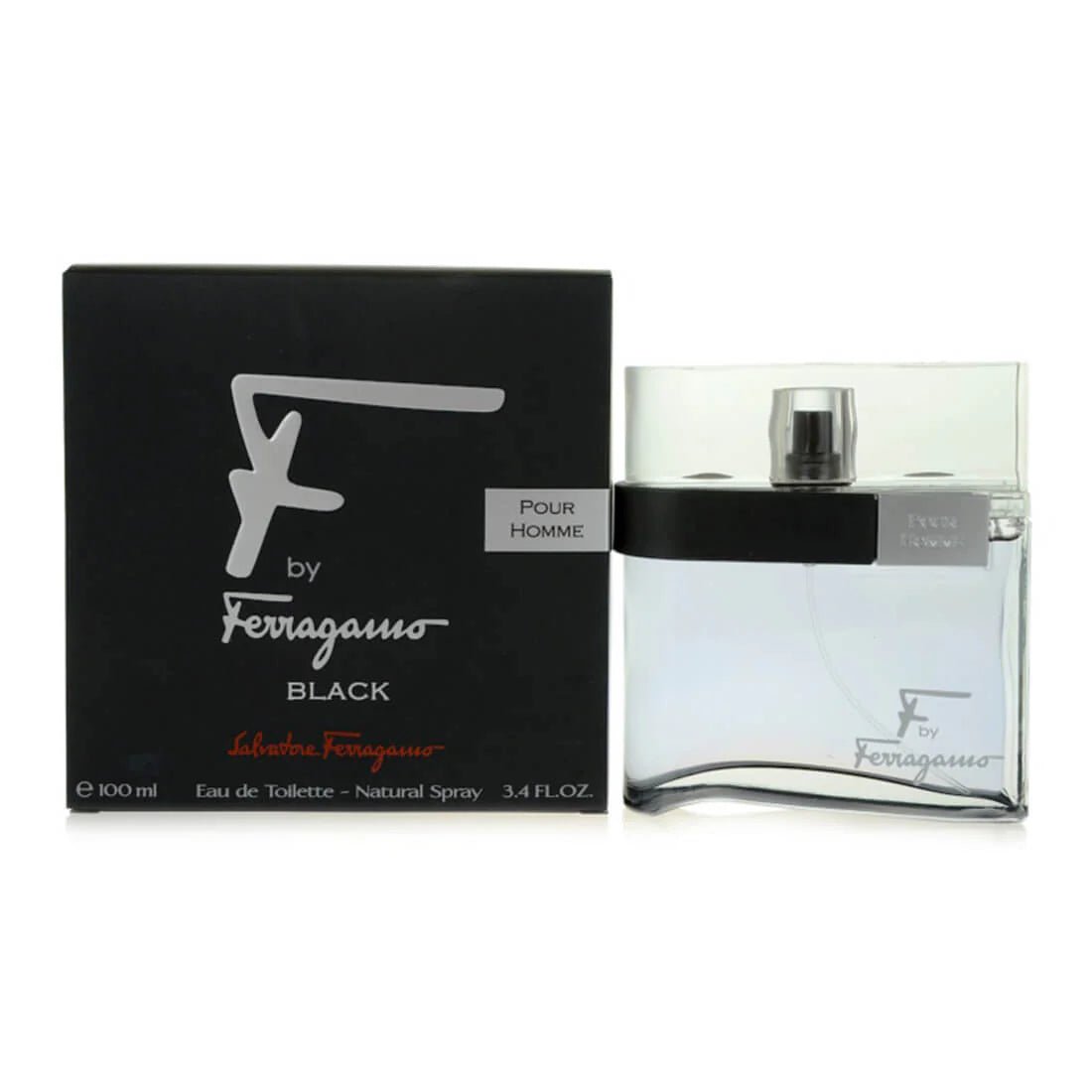 Salvatore Ferragamo F By Ferragamo Black Eau De Toilette For Men 100ml - Aroma Shimmers Enterprises