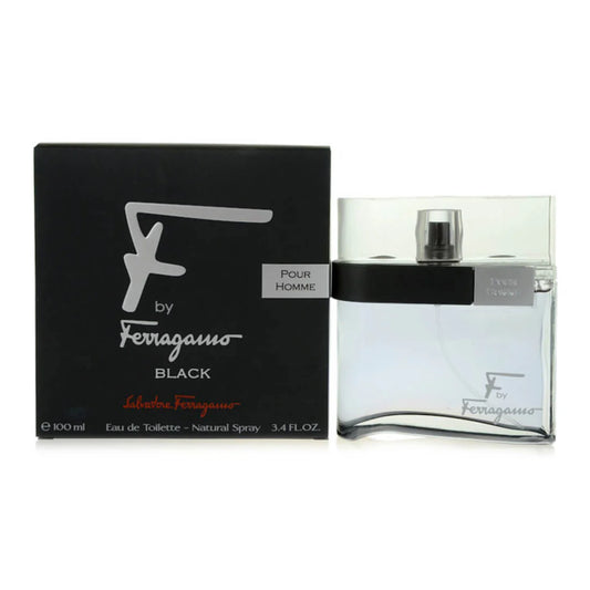 Salvatore Ferragamo F By Ferragamo Black Eau De Toilette For Men 100ml