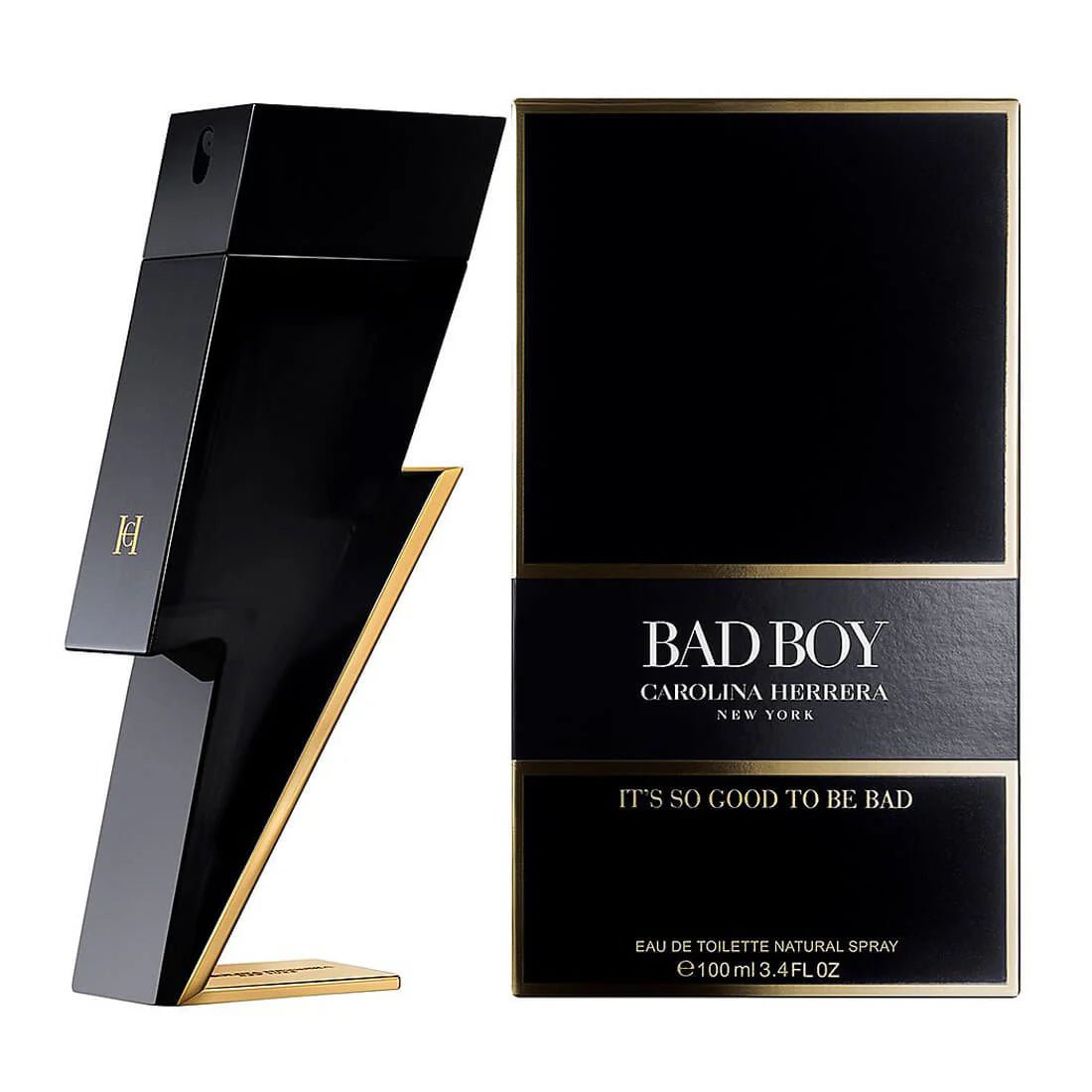 Carolina Herrera Bad Boy Eau De Toilette For Men 100ml - Aroma Shimmers Enterprises